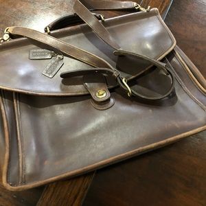 Coach shoulder bag briefcase
